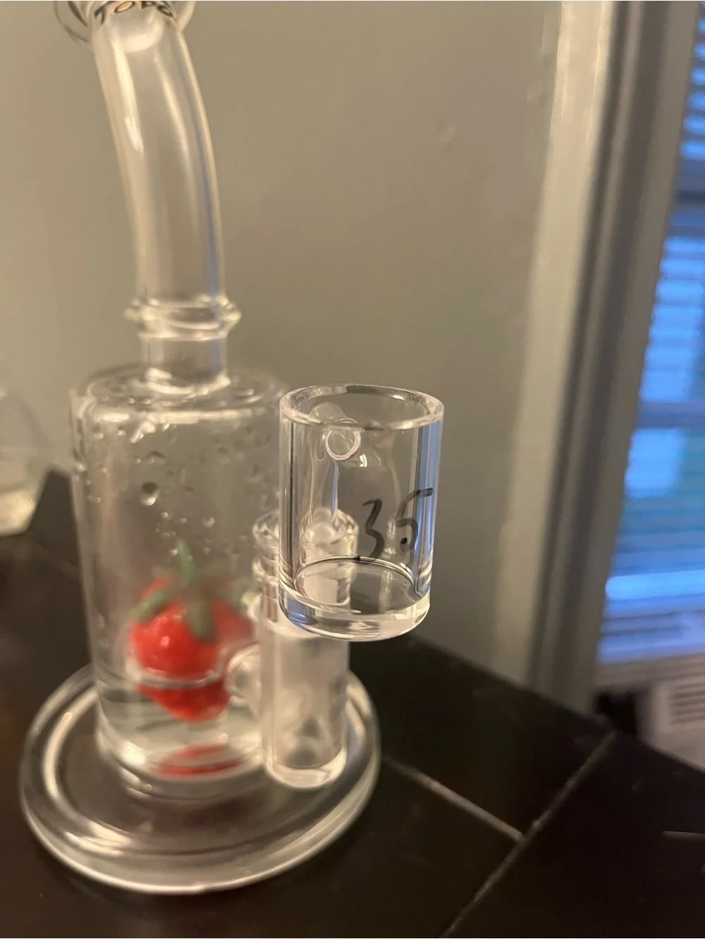 Clear Glass Quartz Banger Nail - Transparent Brand New